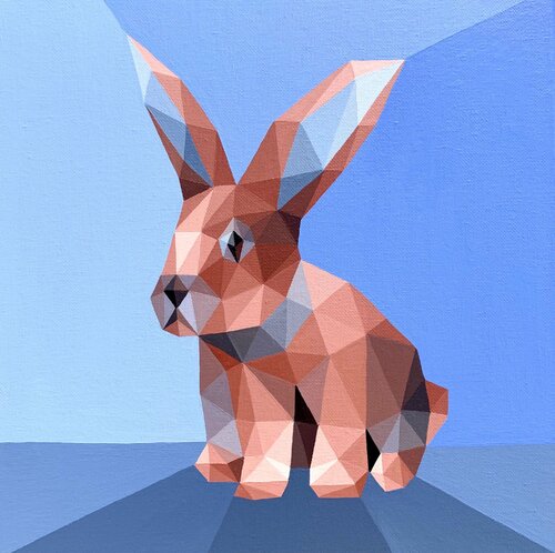 CRYSTAL RABBIT van Tuzhilkina Maria, Schilderij te koop op Singulart