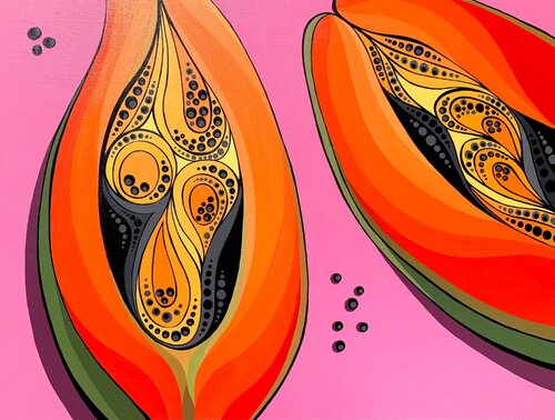 PAPAYA MOOD von Tuzhilkina Maria, Malerei kaufen auf Singulart