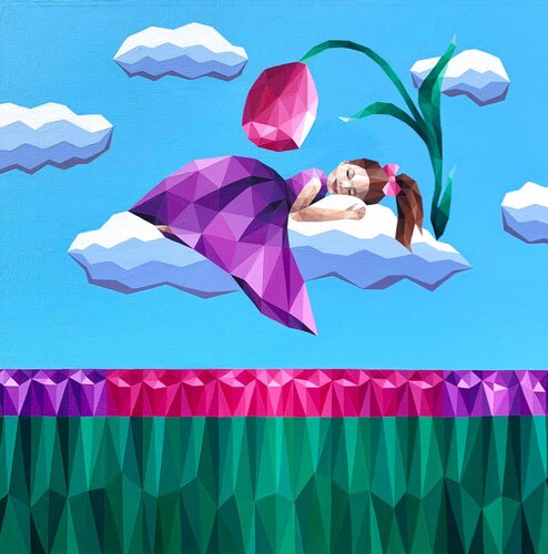 PRINCESS DREAMS van Tuzhilkina Maria, Schilderij te koop op Singulart