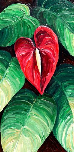THE FLOWER OF LOVE par Tuzhilkina Maria, Peinture en vente sur Singulart