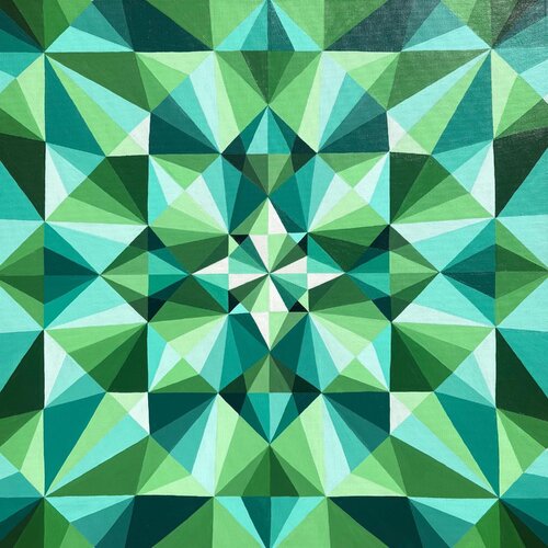 GEOMETRY GREEN EMERALD Tuzhilkina Maria