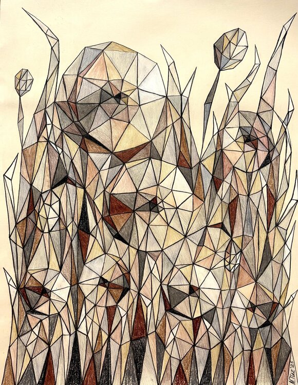 DANCE OF BEIGE FLOWERS Tuzhilkina Maria