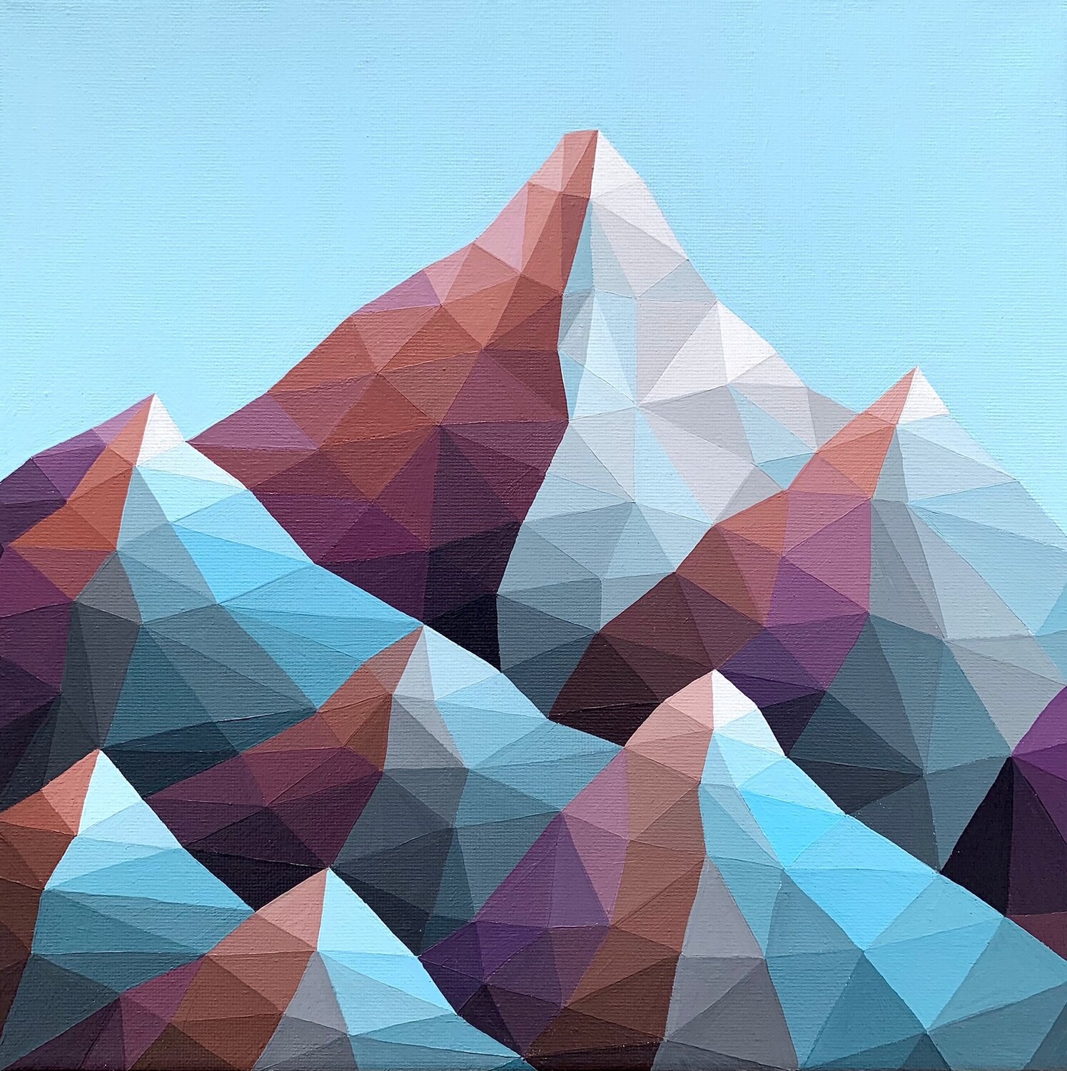 BLUE ABSTRACT MOUNTAINS Tuzhilkina Maria