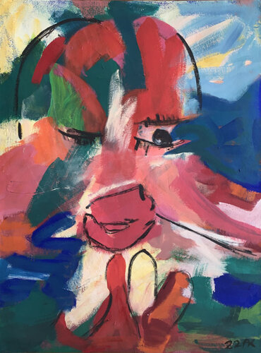 Kussmund van Annette Kunow, Schilderij te koop op Singulart