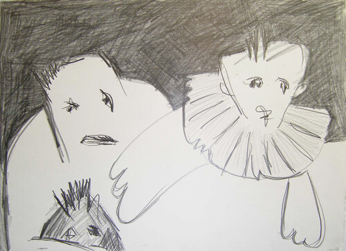 Im Theater van Annette Kunow, Tekening te koop op Singulart