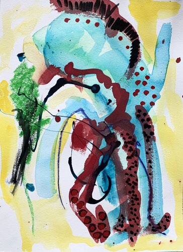 Seelenwelten III van Annette Kunow, Werk op papier te koop op Singulart