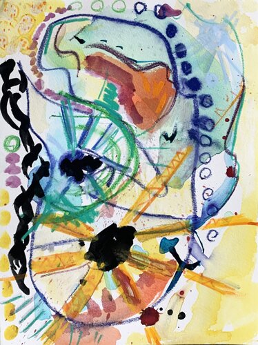 Seelenwelten VI von Annette Kunow, Werk auf Papier kaufen auf Singulart