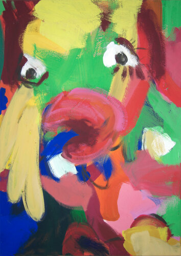 Die tun nichts, die wollen nur spielen V van Annette Kunow, Schilderij te koop op Singulart