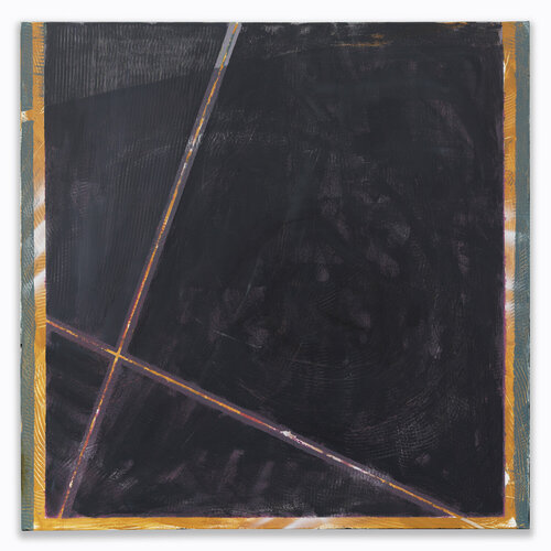 Night Runway – Eggplant Skies van Richard Glick, Schilderij te koop op Singulart