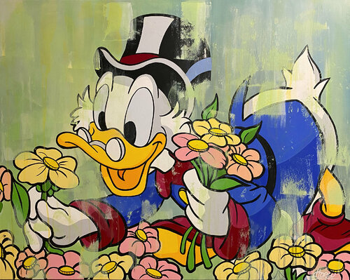 «Coin Flower» feat. Scrooge McDuck (Disney) de CHORGY, Pintura a la venta en Singulart
