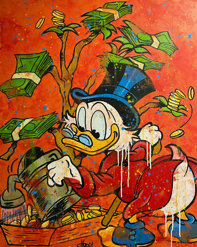 «Scrooge McMoneyTree» feat. Scrooge McDuck (Disney) van CHORGY, Schilderij te koop op Singulart