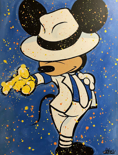 «MJ Mouse» feat. Mickey Mouse (Disney) van CHORGY, Schilderij te koop op Singulart
