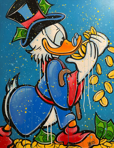 «A Sniff of Fortune» feat. Scrooge McDuck (Disney) van CHORGY, Schilderij te koop op Singulart