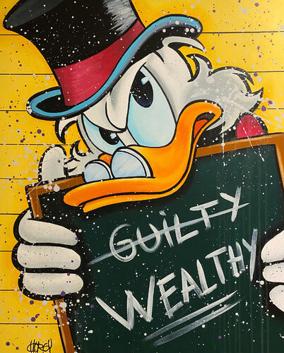 «WEALTHY» feat. Scrooge McDuck (Disney) van CHORGY, Schilderij te koop op Singulart