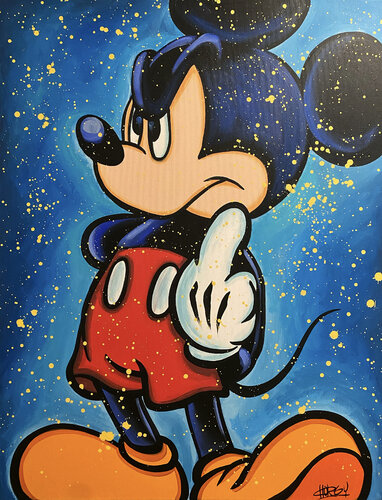 «Fudge You Too! Part 2» feat. Mickey Mouse (Disney) van CHORGY, Schilderij te koop op Singulart