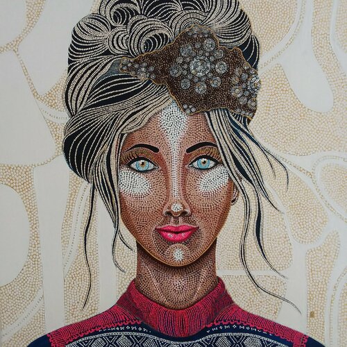 I caught myself longing for winterlight di Tove Storm, Pittura in vendita su Singulart