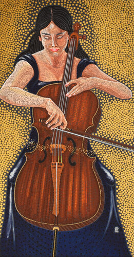 Bach, suite N°1 in G major de Tove Storm, Pintura a la venta en Singulart