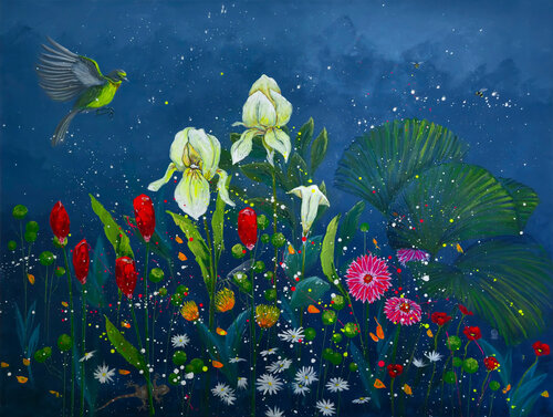 Paradise garden van Tove Storm, Schilderij te koop op Singulart