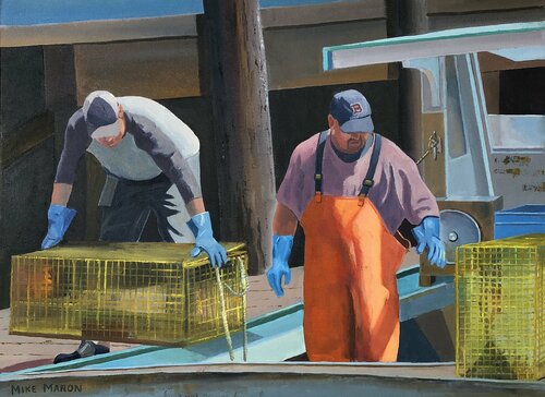 Unloading Traps di Michael Maron, Pittura in vendita su Singulart