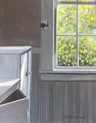 Old Town Schoolhouse, Kennebunkport van Michael Maron, Schilderij te koop op Singulart
