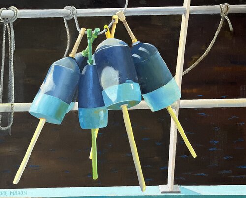 Buoys No. 10 di Michael Maron, Pittura in vendita su Singulart