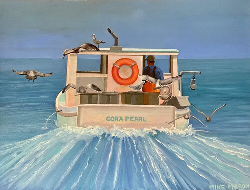 Bait Chasers di Michael Maron, Pittura in vendita su Singulart