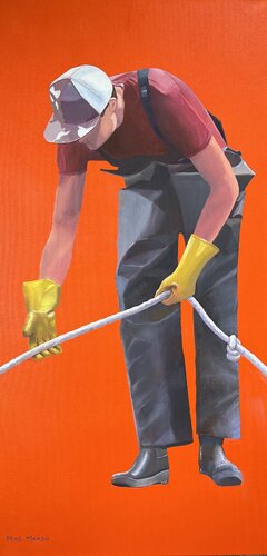 Pulling Rope di Michael Maron, Pittura in vendita su Singulart