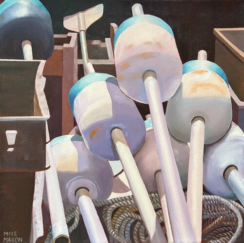 Buoys No. 12 van Michael Maron, Schilderij te koop op Singulart