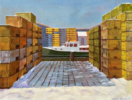 A View from Widgery Wharf von Michael Maron, Malerei kaufen auf Singulart