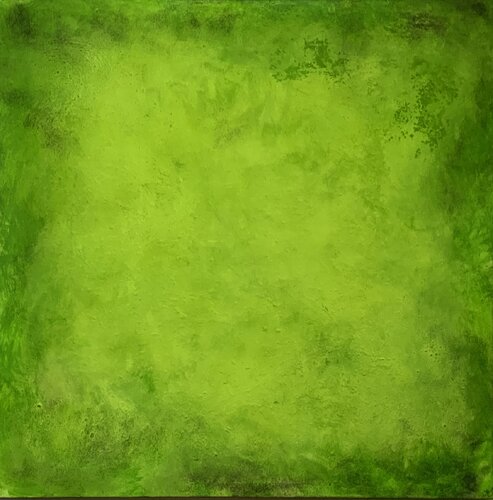 Lime-green plain di Isabel Kleinert, Pittura in vendita su Singulart