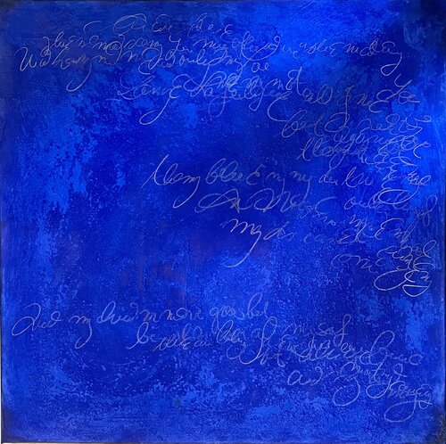 Talk blue von Isabel Kleinert, Malerei kaufen auf Singulart
