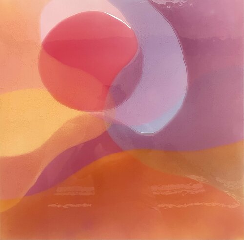 Lilac candy waves van Isabel Kleinert, Schilderij te koop op Singulart