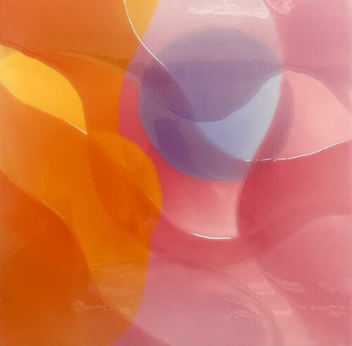 Orange candy waves van Isabel Kleinert, Schilderij te koop op Singulart