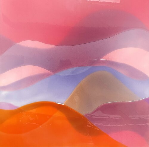 Ruby candy waves de Isabel Kleinert, Pintura a la venta en Singulart