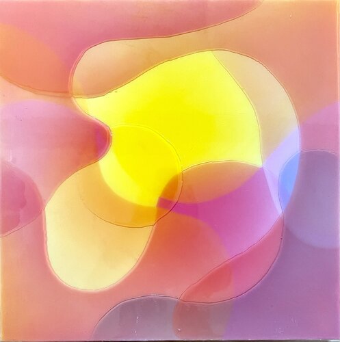 Pink orange candy wave five von Isabel Kleinert, Malerei kaufen auf Singulart