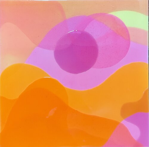 Pink Sundance II di Isabel Kleinert, Pittura in vendita su Singulart