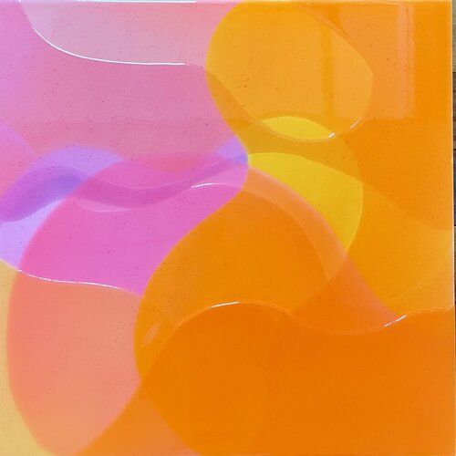 Pink Sundance IV van Isabel Kleinert, Schilderij te koop op Singulart