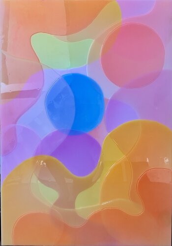 Feeling free - triple dot by Isabel Kleinert, Painting for Sale on Singulart