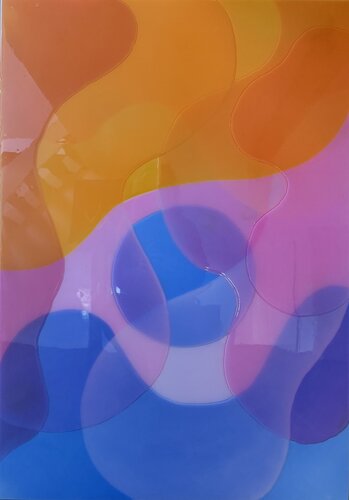 Feeling free - blue dot von Isabel Kleinert, Malerei kaufen auf Singulart