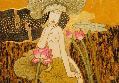 NUDE WITH LOTUS Bui Trong Du
