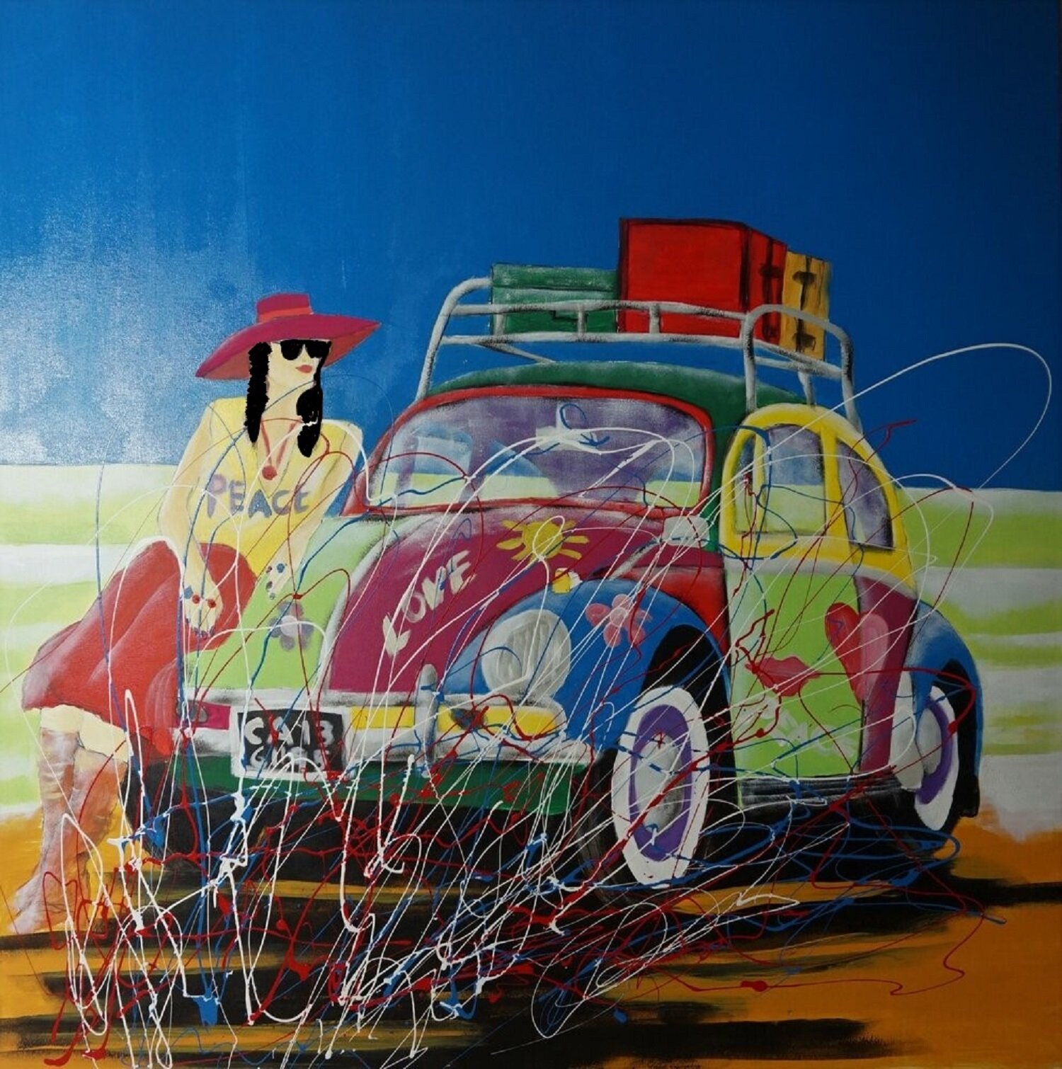 Thema Hippie Schilderijen