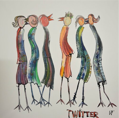 Twitter di Friedrich Wurm, Pittura in vendita su Singulart