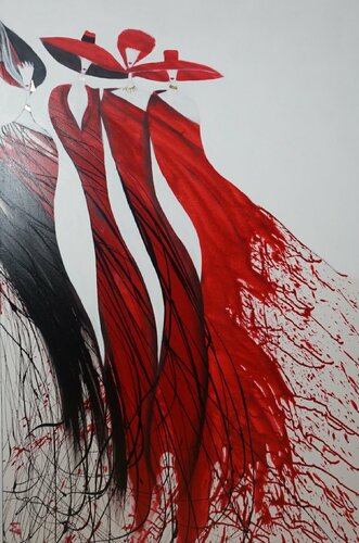 Simply Red par Friedrich Wurm, Peinture en vente sur Singulart