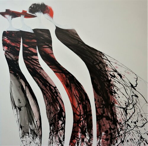 Black ist beautiful di Friedrich Wurm, Pittura in vendita su Singulart