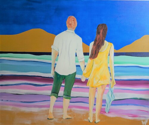 Die Urlauber par Friedrich Wurm, Peinture en vente sur Singulart