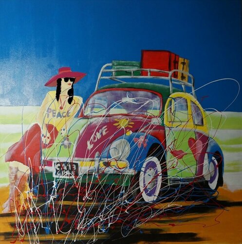 Hippie par Friedrich Wurm, Peinture en vente sur Singulart