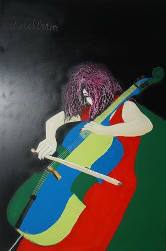 Die Cellistin di Friedrich Wurm, Pittura in vendita su Singulart