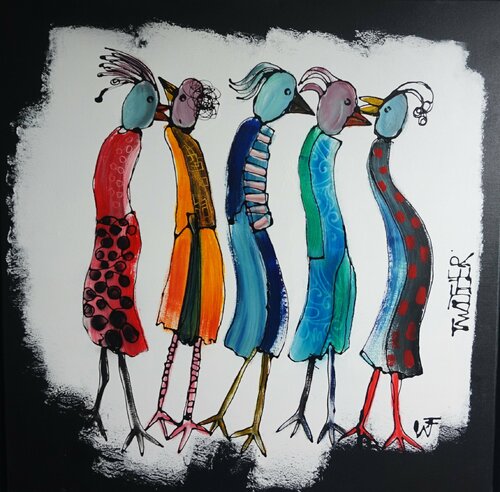 Twitter par Friedrich Wurm, Peinture en vente sur Singulart