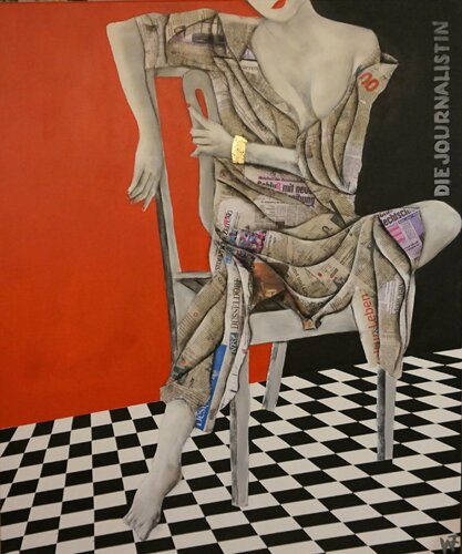 Die Journalistin van Friedrich Wurm, Schilderij te koop op Singulart