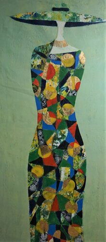 Lady mit Hut van Friedrich Wurm, Schilderij te koop op Singulart